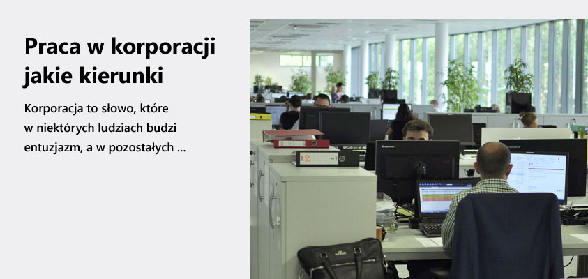 Praca w korporacji – jakie kierunki studiów