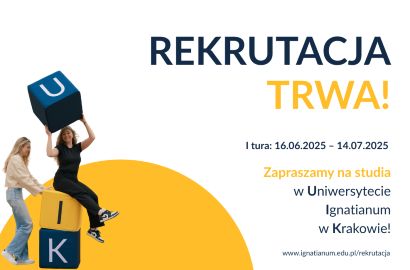 Trwa rekrutacja na studia w Uniwersytecie Ignatianum w Krakowie!