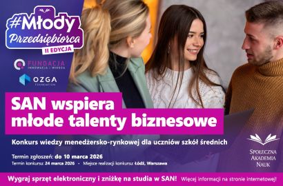 #MłodyPrzedsiębiorca – konkurs wiedzy menadżersko-rynkowej dla uczniów szkół średnich