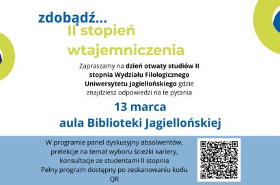 Dzień Otwarty Studiów II Stopnia na Wydziale Filologicznym UJ