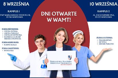 Weź udział w Dniach Otwartych w Warszawskiej Akademii Medyczno-Technicznej! 